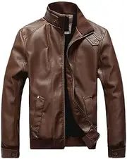Men's Leather Clothing Men's Korean Version Slimming Motorcycle Men's Leather Jacket