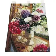 I Said A Prayer For You Today Floral Bouquet on Ledge Tapestry Wall Hanging