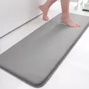 Memory Foam Bath Mat 47" x 17" Extra Soft Absorbent Bathroom Rugs Non Slip Ba...