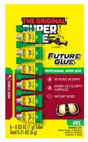 Instant Super Glue Gel, 1-gm, 6-Pk. 11710005