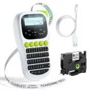 Label Maker Machine with-Tape, H1100 Handheld Label Maker Portable Labeler wi...