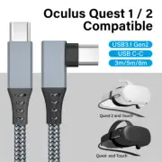 VR Headset Link Cable for Oculus Quest 2/Pico 4 PC Steam 60W/3A Charging Cord