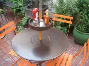 Umbrella Table Tray UPSHELF Detachable Pole Shelf Beach Patio Furniture
