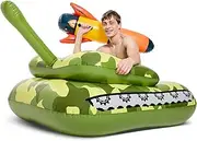 VICKEA Inflatable Pool Fighting Toy Float, Tank Pool Floats for Children and Adults, Water Game Floats for Swimming Party Hit to Score Fun