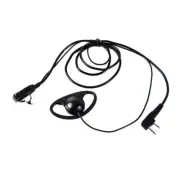 D Shape Ear Hook Earpiece 2Pin PTT With Mic Headset for UV-5R BF Walkie Talkie