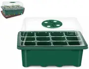 5 Set 12 Hole Plant Seeds Grow Box Propagation Nursery Seedling Starter Tray
