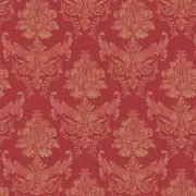 Pack of 5 Dolls House Light Red on red Leaf Damask Wallpaper Sheets