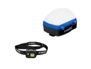Kings Lithium Rechargeable LED Camp Lantern + Plus Lithium LED Headtorch