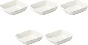 Set of 5 SS Au Gratin with Ears, 6.1 x 5.6 x 1.6 inches (15.5 x 14.2 x 4 cm) | Au Gratin Dish, Made in China, Setomonohonpo