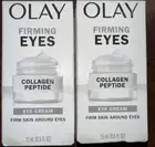 2-Olay Firming Eyes Collagen Peptide Eye Cream - 0.5 fl oz. NEW!