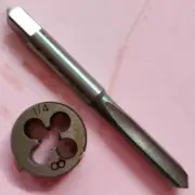 1set 1/4" 0.25 inch 1/4-26UNS HSS Machine Plug Tap Die Tool