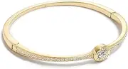 [COACH] Signature Logo Pave Hinged Bangle Bracelet