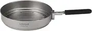 LPDBSIDJE Saucepan Titanium Fry Pan Ultralight Grill Frying Pan with Folding Handle for Outdoor Cooking Camping Hiking Backpacking Pot