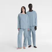 Sheridan Solstice Long Sleeve T-Shirt in Steel Blue Material: Cotton @Sheridan Rewards