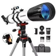 Telescope,90mm Aperture 800mm Telescopes for Adults Astronomy,Portable