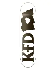 KFD LOGO SKATEBOARD DECK FLAGSHIP WHITE