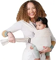 Lalabu The Simple Wrap Baby Wraps Carrier - Stylish Baby Sling Carrier for Newborns & Toddlers 13-28 lbs. Safety Tested, Easy-to-Use, Ergonomic, & Comfortable - Oat