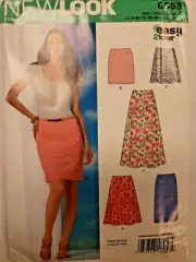 New Look Sewing Pattern 6053 Five Easy Skirt Styles Size 8 - 18 Uncut