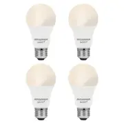 SYLVANIA Wifi Smart Light Bulb, A19, 8.5W, 2700K, Alexa/Google Home, 4 Pk