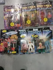 Vintage Action Figures Star Trek TNG Next Generation 1993 1994 Data Picard Worf
