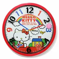 在飛比找樂天市場購物網優惠-日本三麗鷗 Hello Kitty 彩虹掛鐘/時鐘《 日本限