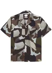 Norse Projects Mads Camouflage-print Cotton Poplin Shirt - Brown - S S