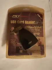 USB Card Reader Compactflash 1.1 PNY Technologies - Windows/Mac Compatible New