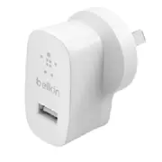 Belkin BoostCharge USB-A Wall Charger (12W) - White (WCA002auWH),Compatible With Any USB-A devices, Lightweight Charger, Compact, 2 Years Warranty WCA002auWH