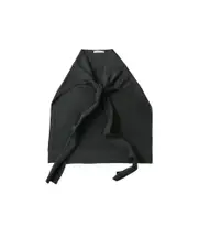 self-tie scarf One size Carbon