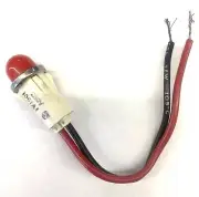 1051A1, VCC Chicago Miniature 250V RED Neon Panel Indicator Lamp ~ 1/2" Mtg Hole