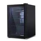 NNEDSZ 70L Bar Fridge Glass Door Mini Countertop Freezer Fridges Bottle Cooler