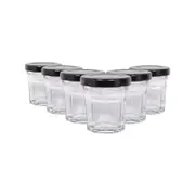 Argon Tableware Glass Jam Jars - 42ml - Pack of 6