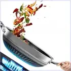 Non Stick 316 Stainless Steel Wok Honeycomb Pot Gas Induction Cooker