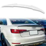 Painted V Style ABS Trunk Spoiler For Audi A4 B9 16-21 Sedan Glacier White LS9R (for: Audi)