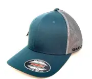OAKLEY GOLF CRESTING TRUCKER CAP HAT FLEXFIT OIL BLUE S/M L/XL F0S900832