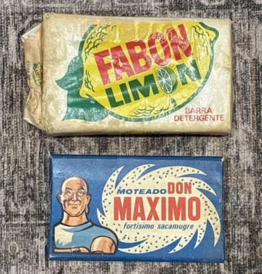 Don Maximo & Fabon Limon Soap Bar Colgate-Palmolive Vintage lot of 2