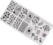 TOGEVAL Patrick's Day Nail Stamping Template Creative Manicure Tool Reusable Nail Art Stencil with Patterns for Unique Art for Festive Celebrations