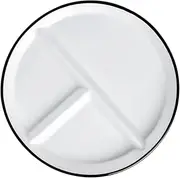 Zerodeko Ceramic Portion Control Plate Multi Functional Divided Serving Dish for Meals Snacks Fruits Food Divided Plate with Sectioned Compartments for Organized Dining