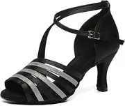 [SWDZM] Women's Latin Salsa Dance Shoes Ballroom Performance Comfortable Dance practice Shoes