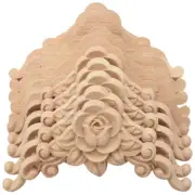 10PCS Floral Wood Decal Corner Applique Decorate Frame Wooden Figurines6514