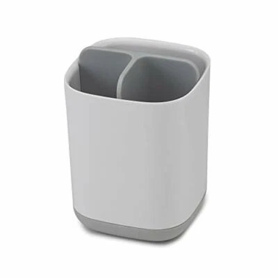 Joseph Joseph Bathroom Easy-Store Toothbrush Caddy- WhiteGrey