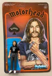 MOTORHEAD Lemmy Kilmister SUPER7 ReAction 3.75" Action Figure Mint on Card