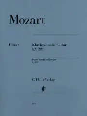 Mozart Piano Sonata in G Major K283 189h Henle Urtext Solo Sheet Music Book