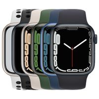 【送MK無線充電殺菌盒】Apple Watch Series 7 (41mm / GPS) 鋁金屬錶殼配運動型錶帶