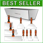 All-in-One 10-Piece Putty Knife & Drywall Scraper Set - Rust-Resistant Tools