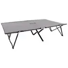 Two Person Folding Sun Lounger Grey Steel Outdoor Patio Furniture Relaxati 47762