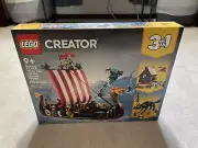 Lego Creator Viking Ship and the Midgard Serpent #31132 *RETIRED* *BRAND NEW*