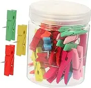 SEWACC 50Pcs Decorative Push Pins for Classroom Decor Thumb Tacks for Bulletin Boards Artworks and Photo Display