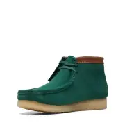 Clarks Men's Wallabee Boot Dark Green Suede 8.5