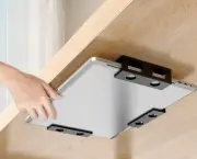 Efficient Workspace with JAZLOG Under Desk Laptop Mount